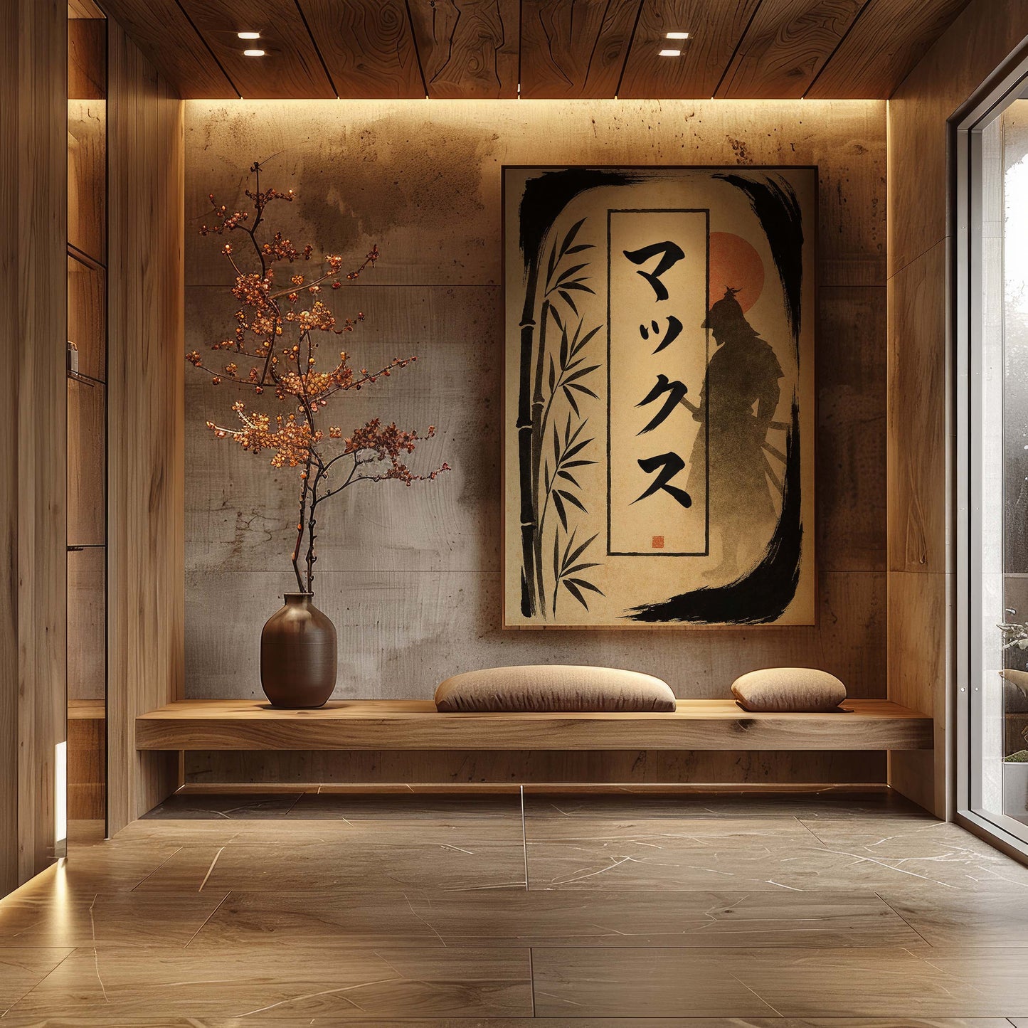 Personalised Japanese Calligraphy | Traditional Samurai and Bamboo