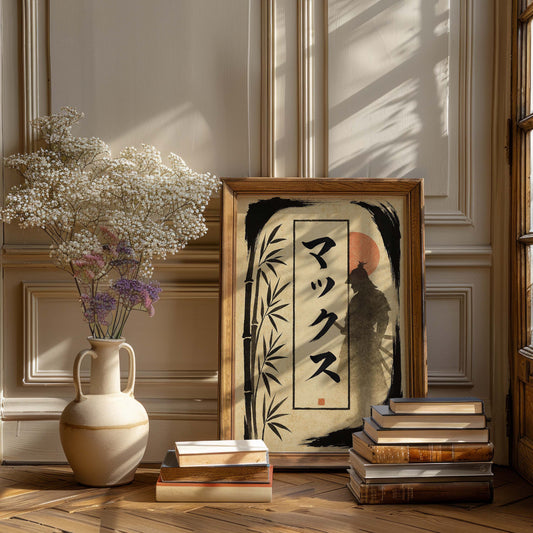 Personalised Japanese Calligraphy | Traditional Samurai and Bamboo